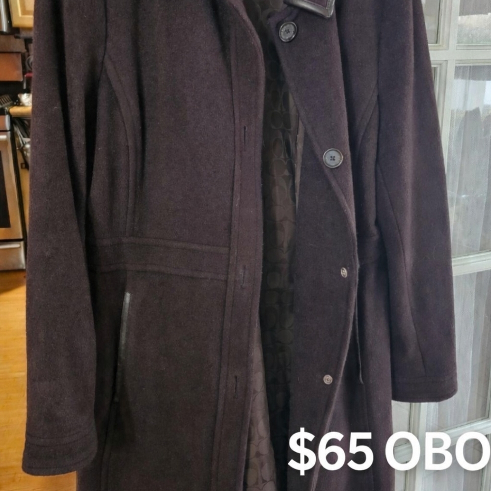 Coach Women's Dark Brown Trench Coat